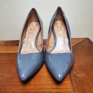 Calvin Klein blue-grey pumps